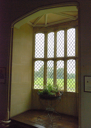 The Oriel Window, South Gallery, Lacock Abbey, Wiltshire, UK
