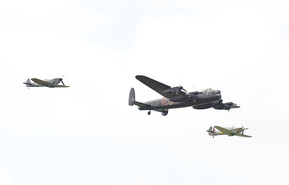 Avro Lancaster I + Hawker Hurricane IIc + Supermarine Spitfire